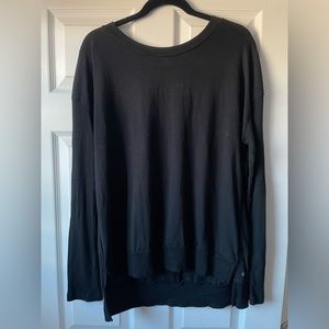 Black Askya open back long sleeve shirt size L
